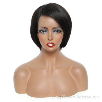 Top Quality Unprocessed Brazilian Virgin Hair Tpart Bob Wig Straight Human Hair Short Bob Wig